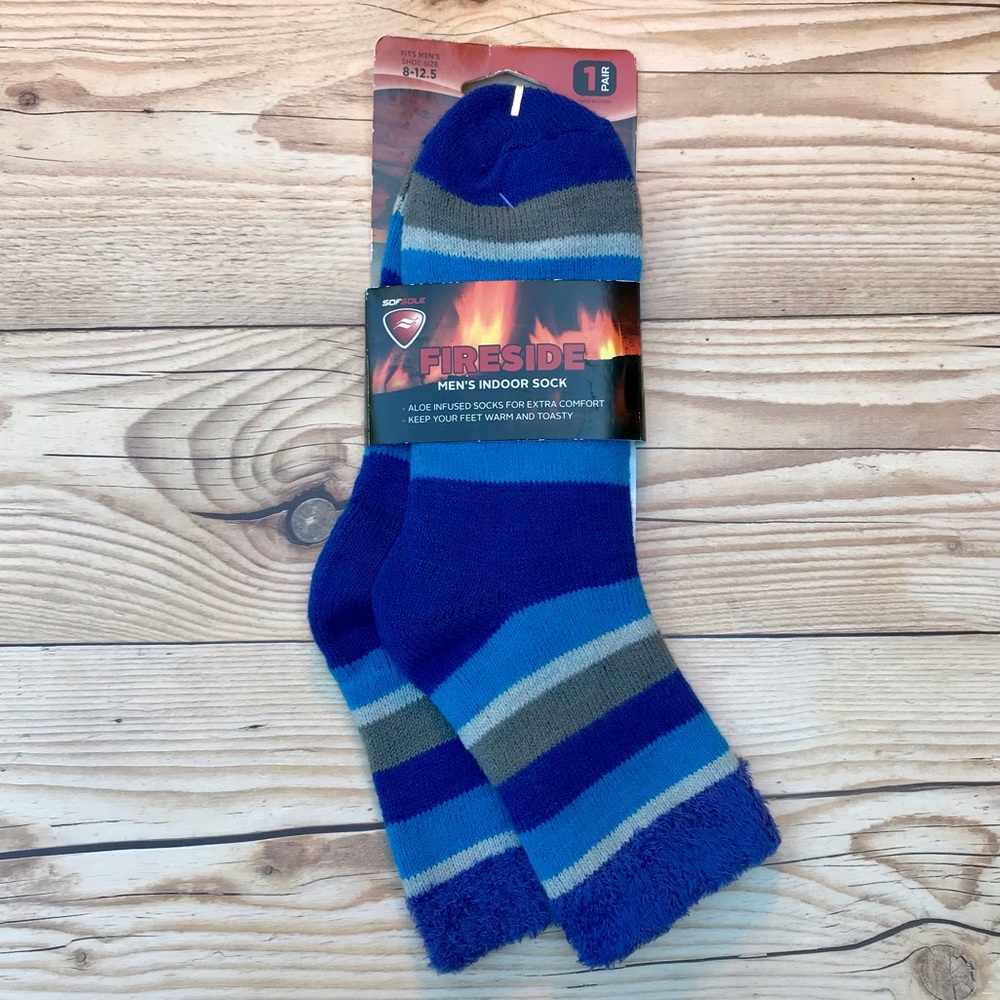 Fireside Aloe Infused Men’s Indoor Socks